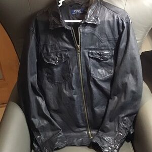 Polo by Ralph Lauren Dark Leather Jacket